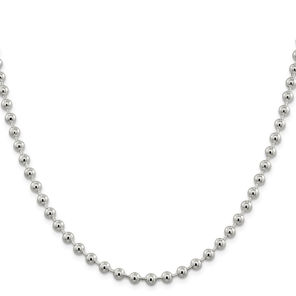 Buy Stylish 5mm Sterling Silver Beaded Chain - Affordable Luxury Accessory
