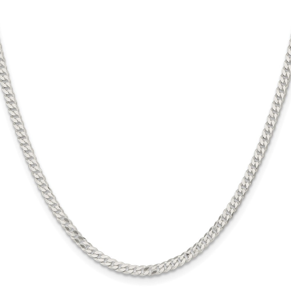 Buy Stylish 3.15mm Flat Curb Chain in High-Quality Sterling Silver