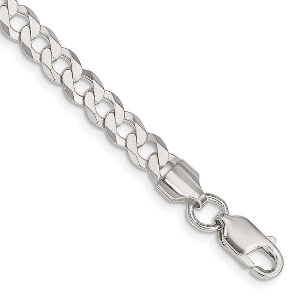 5.75mm Sterling Silver Flat Curb Chain - Style GR1-1029712