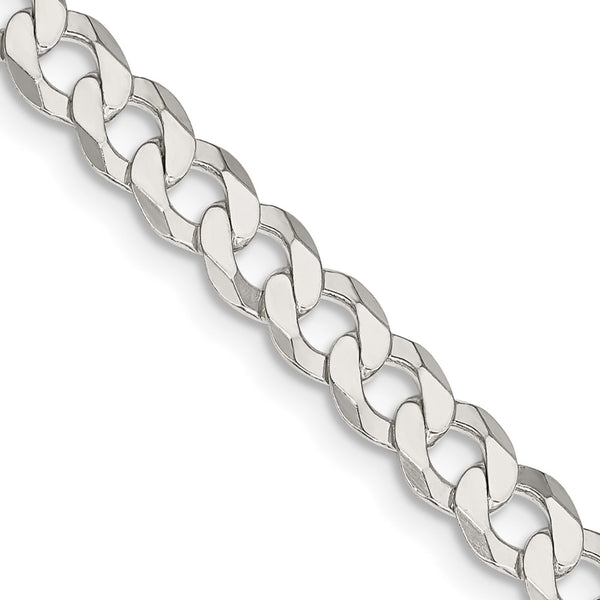 5.75mm Sterling Silver Flat Curb Chain - Style GR1-1032246