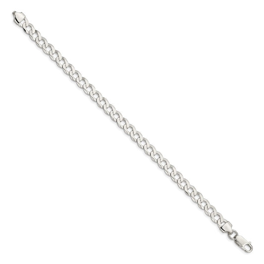 Buy Stylish 6.8mm Sterling Silver Flat Curb Chain - Luxury at Affordable Price!