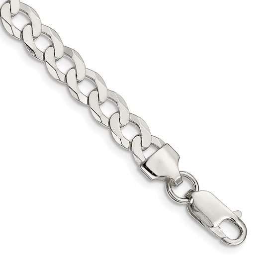Buy Stylish 6.8mm Sterling Silver Flat Curb Chain - Affordable Quality Jewelry