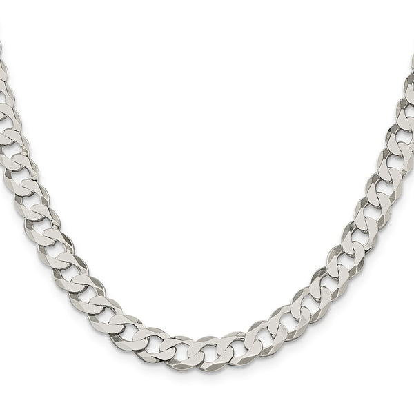 7.5mm Sterling Silver Flat Curb Chain - Style GR1-1031710