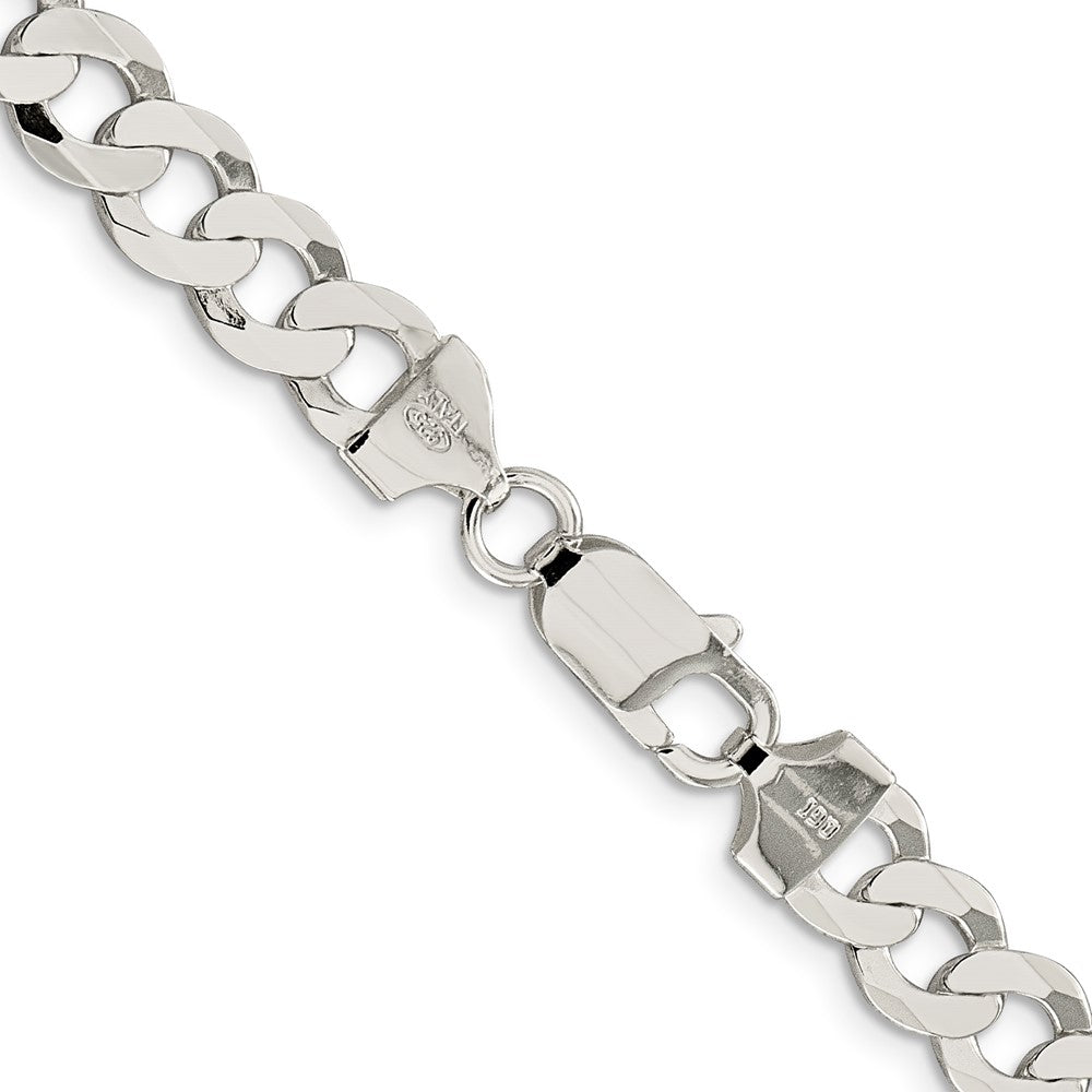 Buy 7.5mm Sterling Silver Flat Curb Chain | Stylish & Affordable Jewelry