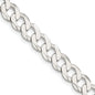 High-Quality 7.5mm Flat Curb Chain in Sterling Silver - Stylish Value Piece-8
