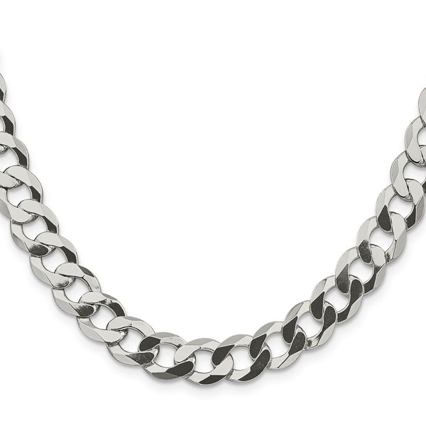 9.75mm Sterling Silver Flat Curb Chain - Style GR1-1032442