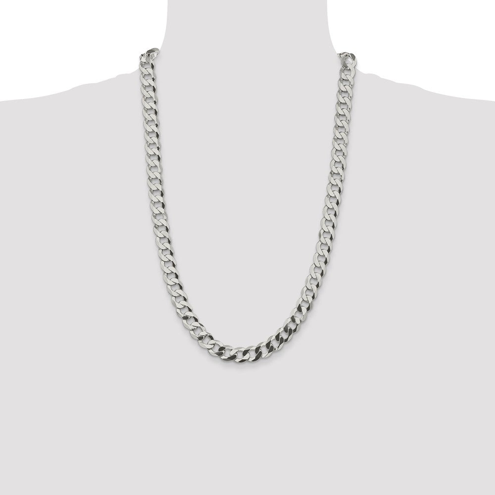 Buy Stylish 9.75mm Sterling Silver Flat Curb Chain - Affordable Luxury Accessory