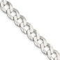 Buy Stylish Sterling Silver 9.75mm Flat Curb Link Chain - Luxury Value!-7