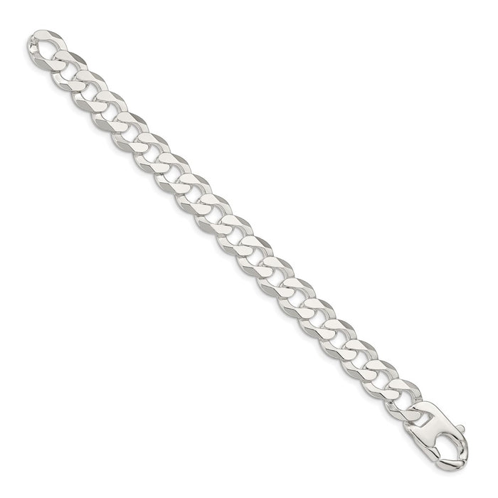 Buy Stylish 14mm Flat Curb Chain in Sterling Silver - Affordable Luxury Jewelry-2