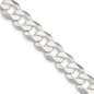 High-Quality 14mm Flat Curb Chain in Sterling Silver - Stylish & Affordable!-1