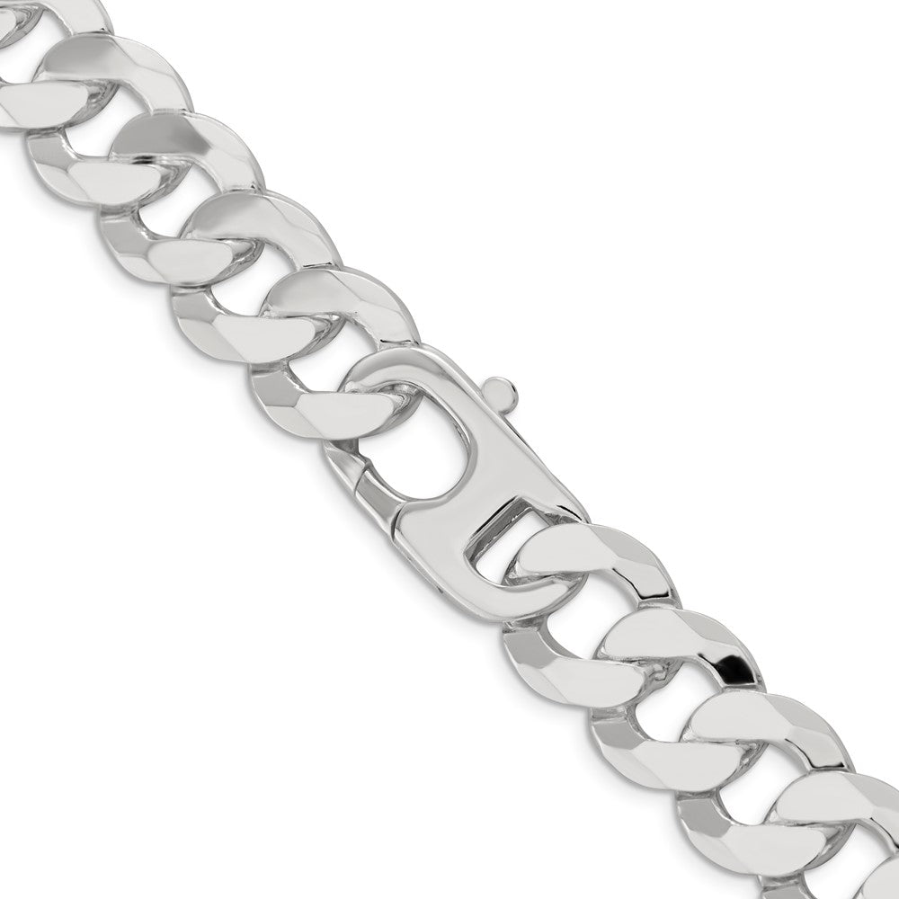 Buy Stylish 16mm Flat Curb Chain in Sterling Silver - Luxury Value Accessory