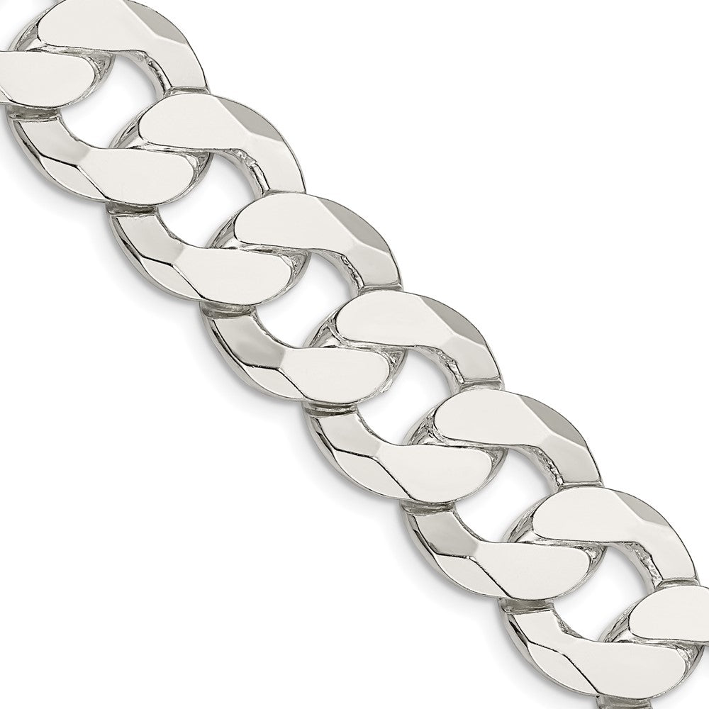Buy Stylish 16mm Flat Curb Chain in 925 Sterling Silver - Affordable Luxury