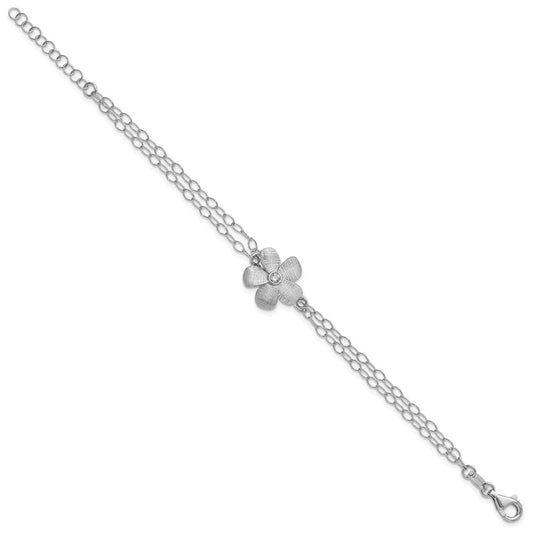 Buy Stylish SS RH-Plated CZ Bracelet - 1-Inch Extension, Polished & Durable