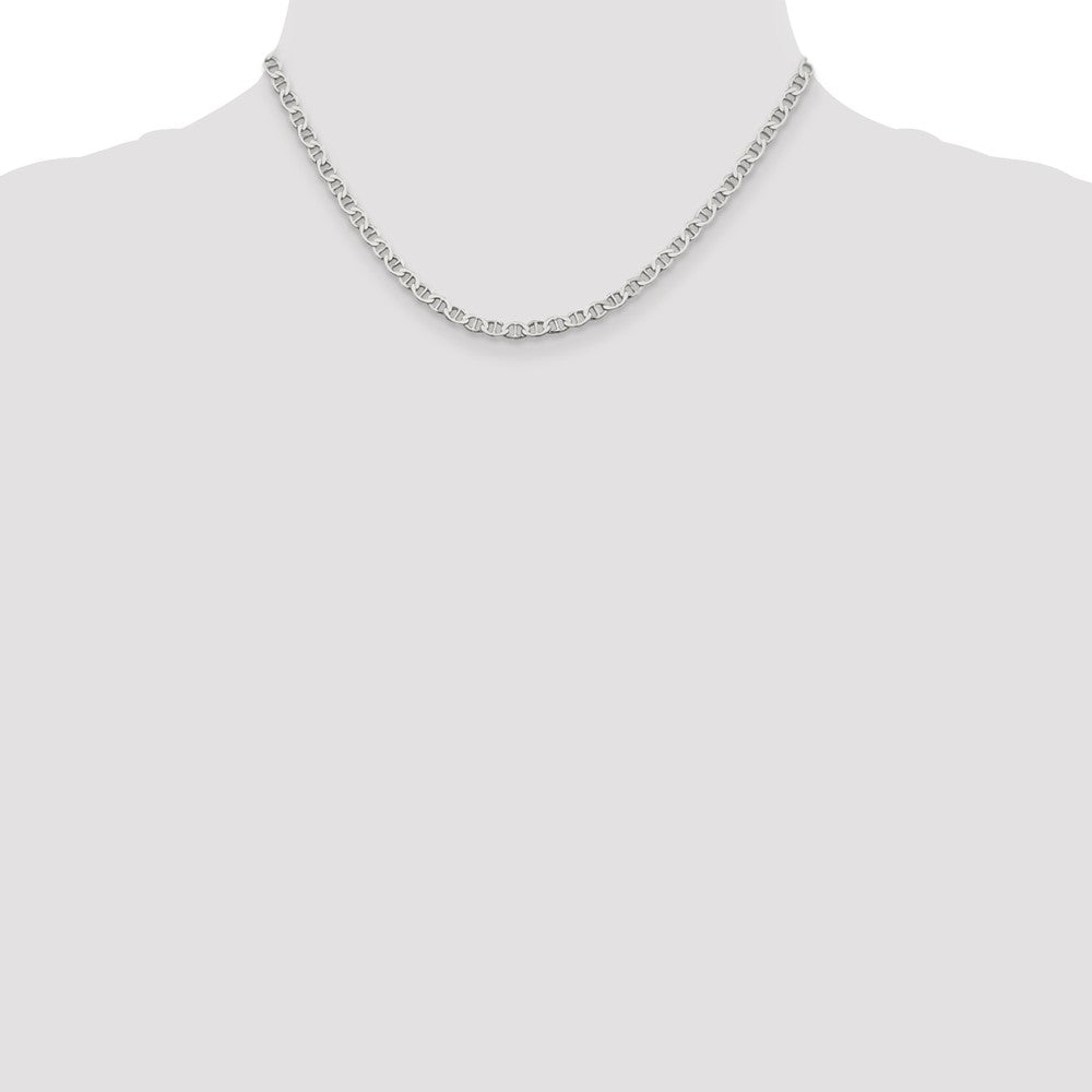 Exclusive 4mm Flat Anchor Chain in Sterling Silver - Stylish & Affordable
