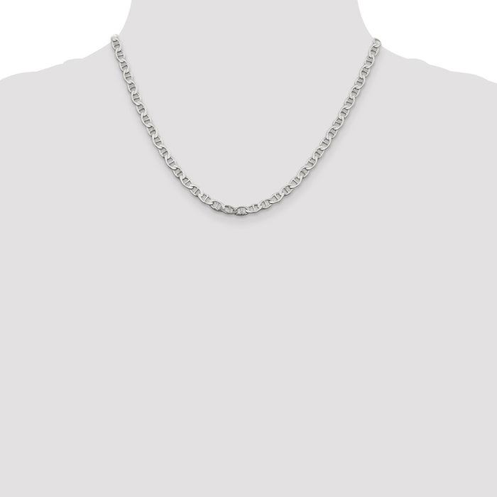 Buy Stylish 4.75mm Sterling Silver Flat Anchor Link Chain - Affordable Value!-4