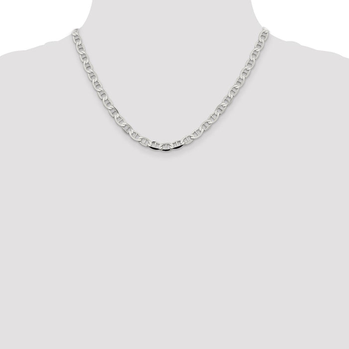 Buy 5.7mm Flat Anchor Chain in Sterling Silver - Stylish & Affordable Jewelry-4
