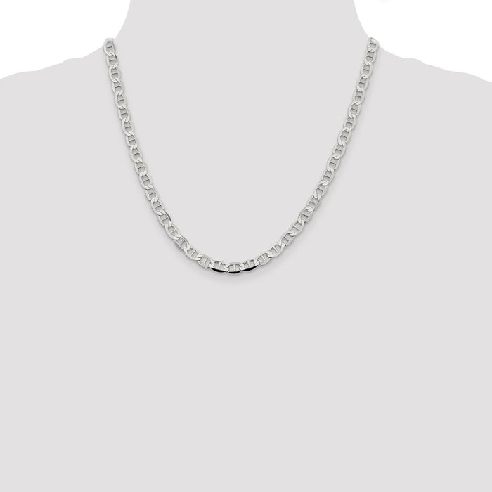 Buy Stylish 5.7mm Flat Anchor Chain in Sterling Silver - Affordable Luxury-4