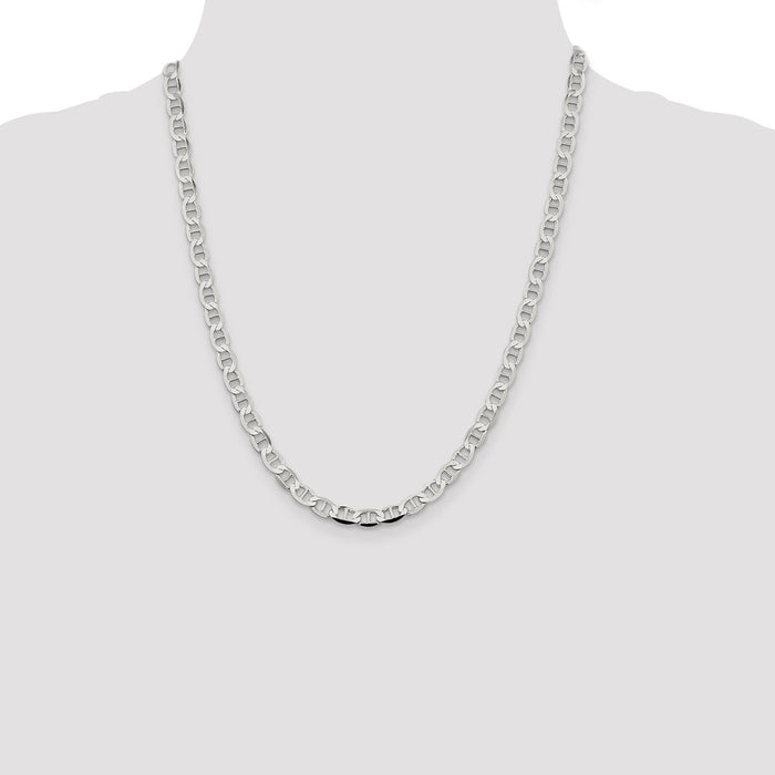 Buy 5.7mm Flat Anchor Chain in Sterling Silver - Stylish, High-Quality Accessory-4
