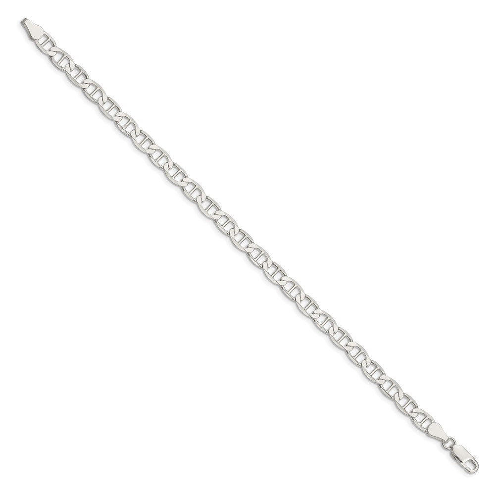 High-Quality 5.7mm Flat Anchor Chain in Sterling Silver - Stylish & Affordable!