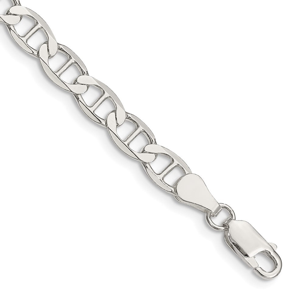 High-Quality 5.7mm Flat Anchor Chain in Sterling Silver - Stylish & Affordable!