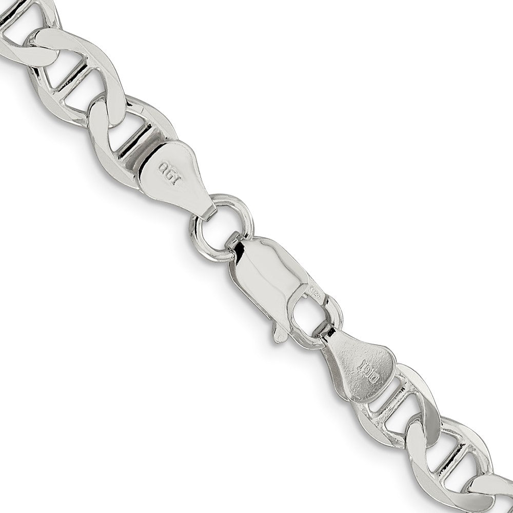Buy Stylish 7.1mm Sterling Silver Flat Anchor Chain - Luxury for Less!