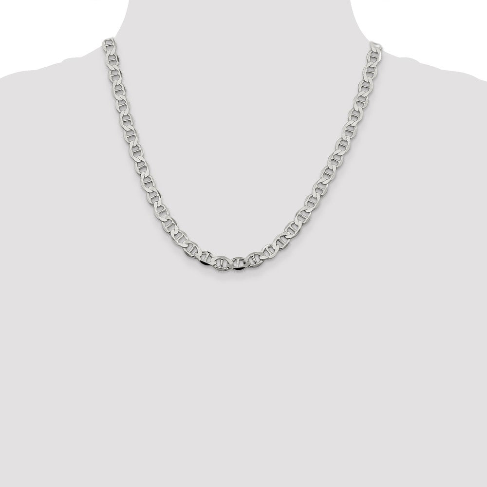 High-Quality 7.1mm Sterling Silver Flat Anchor Chain - Affordable Luxury Jewelry