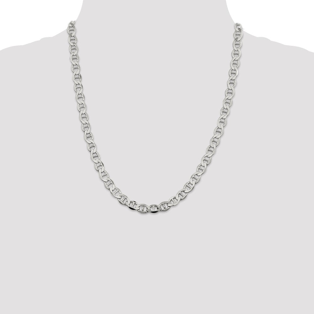 Buy 7.1mm Flat Anchor Chain in Sterling Silver - Stylish & Affordable Jewelry