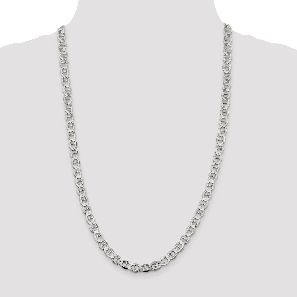 Exclusive 7.1mm Sterling Silver Flat Anchor Link Chain - Stylish & Affordable!