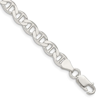 Buy Stylish 7.1mm Flat Anchor Chain in Sterling Silver - Affordable Luxury!