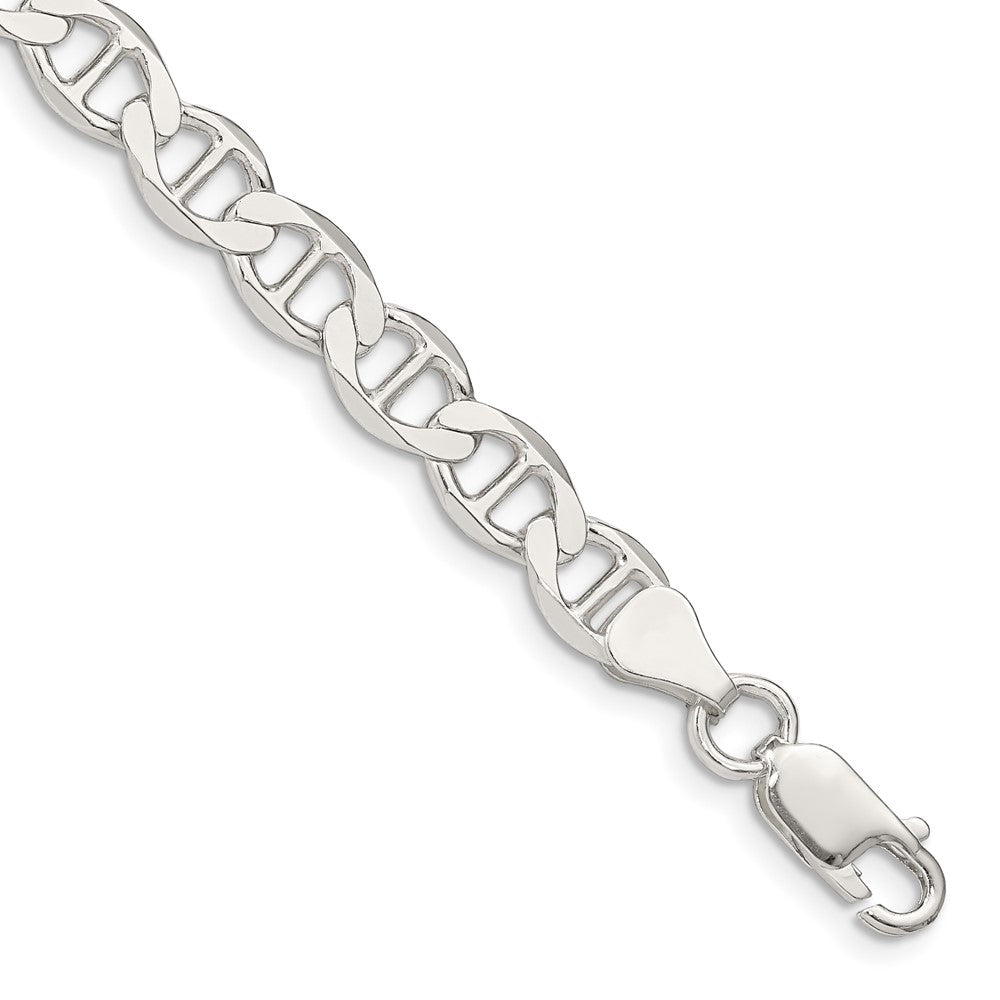 Buy Stylish 7.1mm Flat Anchor Chain in Sterling Silver - Luxury Jewelry Deal