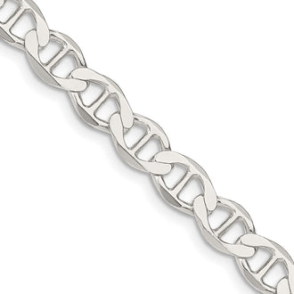 High-Quality 7.1mm Sterling Silver Flat Anchor Chain - Affordable Luxury Jewelry