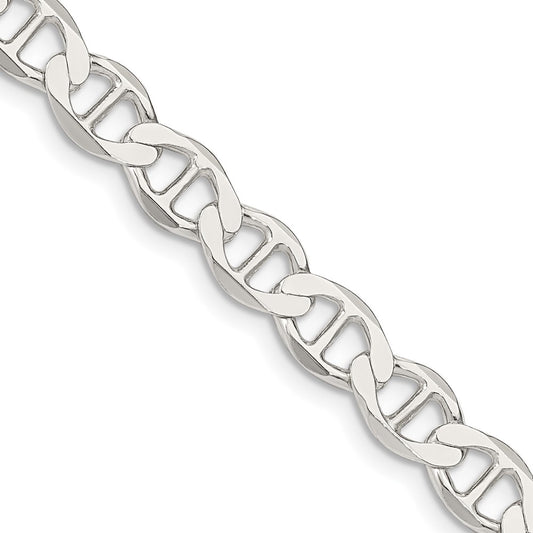 Buy Stylish 7.1mm Sterling Silver Flat Anchor Chain - Luxury for Less!