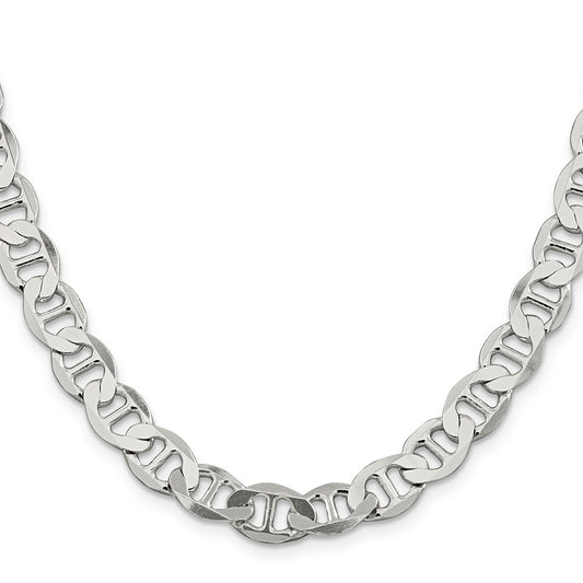 High-Quality Sterling Silver 8.9mm Flat Anchor Link Chain - Stylish Value!
