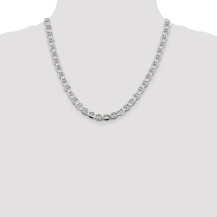 Exclusive Sterling Silver 8.9mm Flat Anchor Link Chain - Stylish & Affordable-4