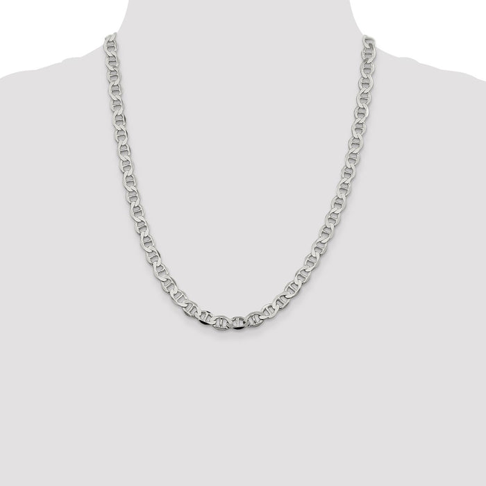 High-Quality 8.9mm Flat Anchor Chain in Sterling Silver - Stylish Value Offer-4
