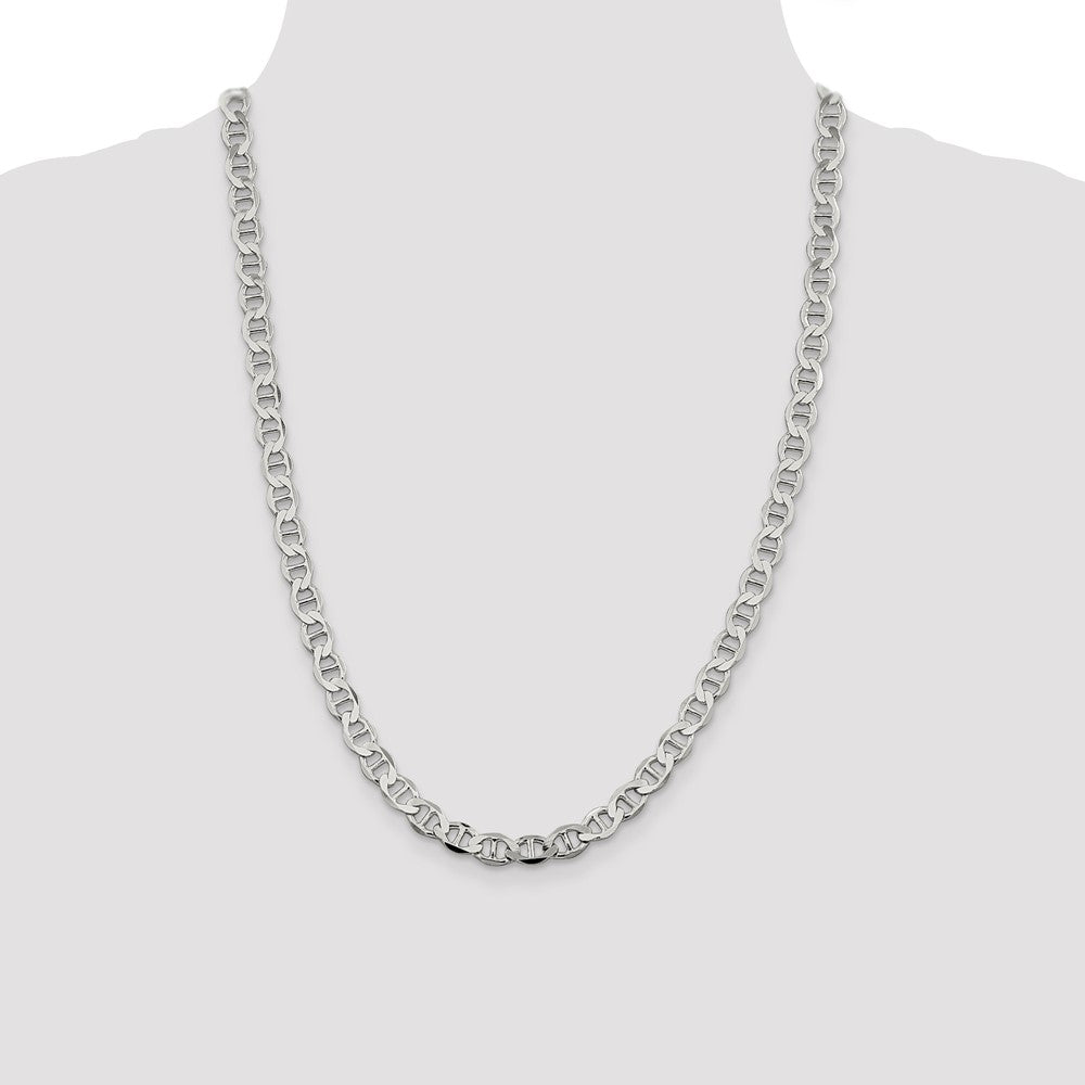 Buy Stylish 8.9mm Flat Anchor Chain in Sterling Silver - Affordable Luxury
