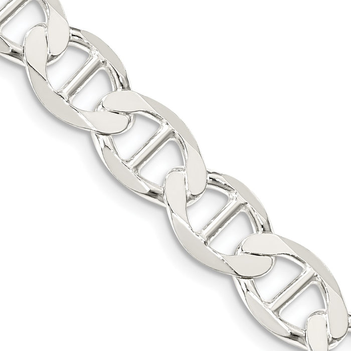 High-Quality Sterling Silver 8.9mm Flat Anchor Link Chain - Stylish Value!-1