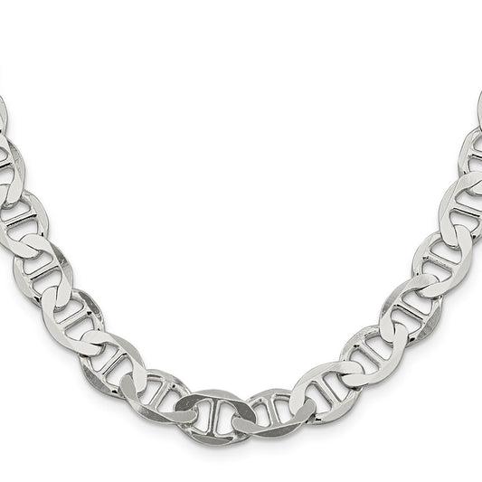 Buy Stylish 9.95mm Sterling Silver Flat Anchor Link Chain - Affordable Luxury
