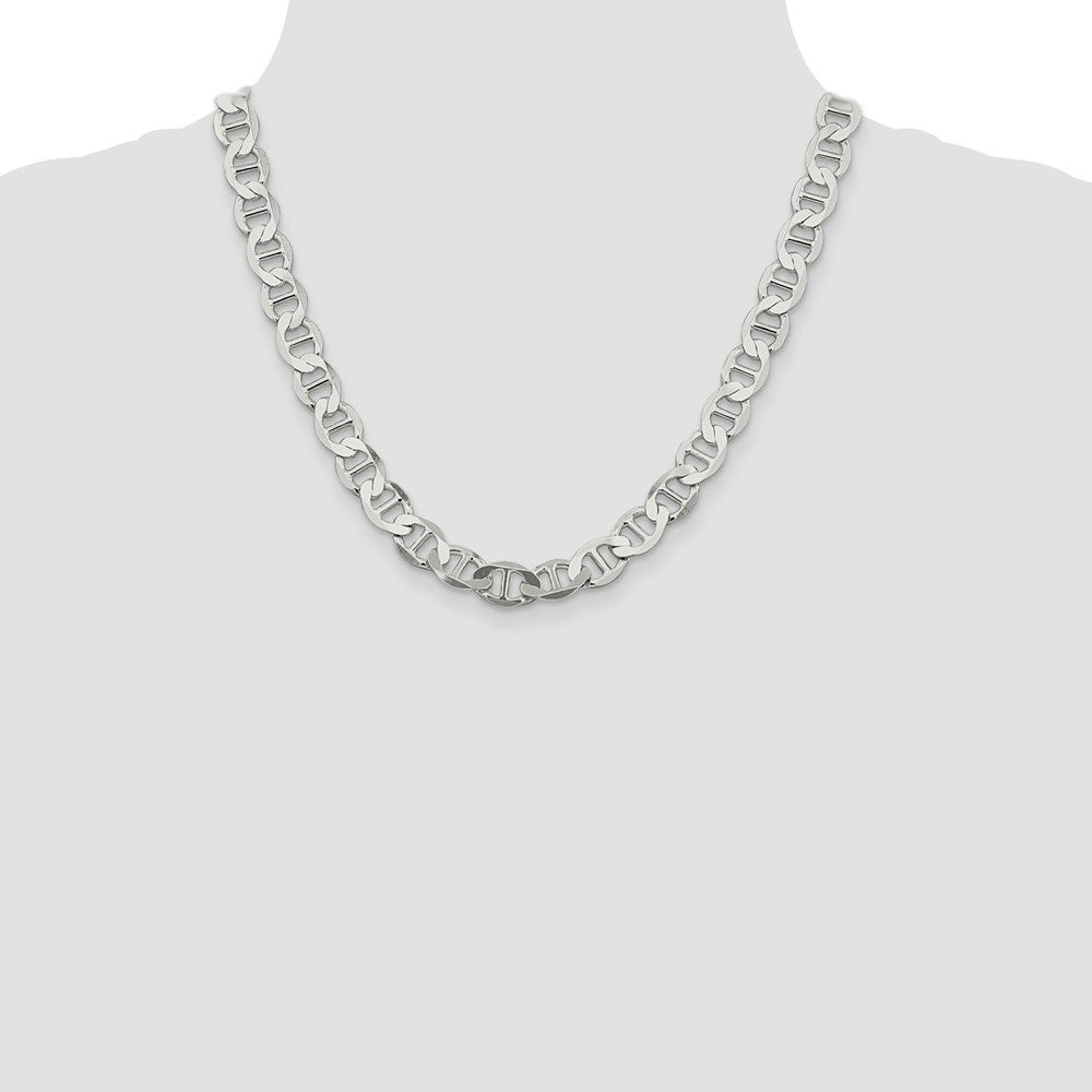 Buy Stylish 9.95mm Sterling Silver Flat Anchor Link Chain - Affordable Luxury