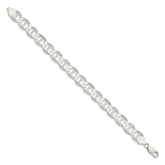 High-Quality Sterling Silver 9.95mm Flat Anchor Link Chain - Stylish Value!