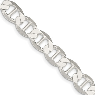 Buy Stylish 9.95mm Sterling Silver Flat Anchor Chain - Affordable Luxury