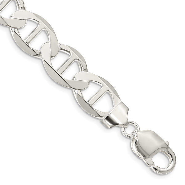 12.3mm Flat Anchor Chain in Sterling Silver