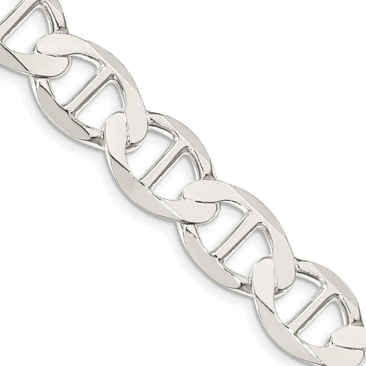 Buy Stylish 12.3mm Flat Anchor Chain in 925 Sterling Silver - Affordable Luxury
