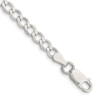 Buy Stylish 5.3mm Semi-Solid Flat Curb Chain in Sterling Silver - Value Design