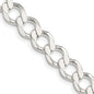 Buy Luxury 8.1mm Sterling Silver Semi-Solid Flat Curb Link Chain-4