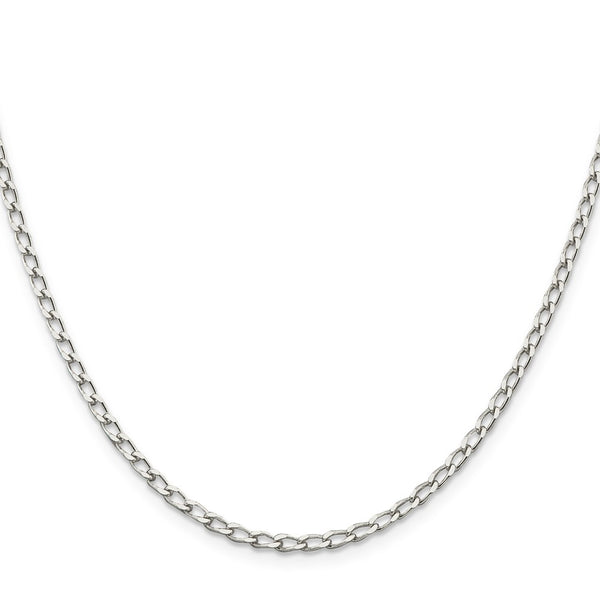 Sterling Silver 2.8mm Elongated Open Link Chain