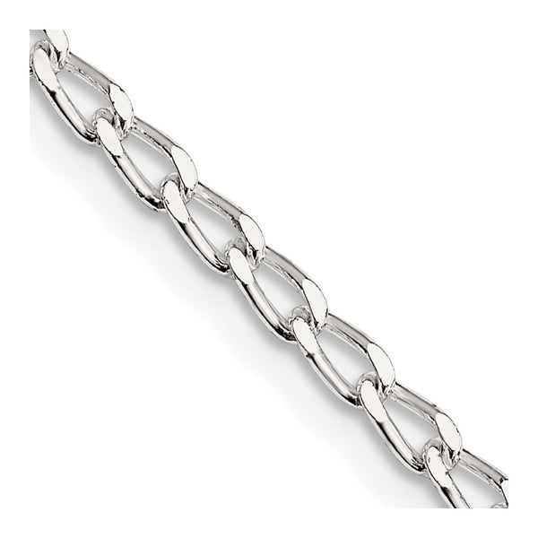 Sterling Silver 2.8mm Elongated Open Link Chain