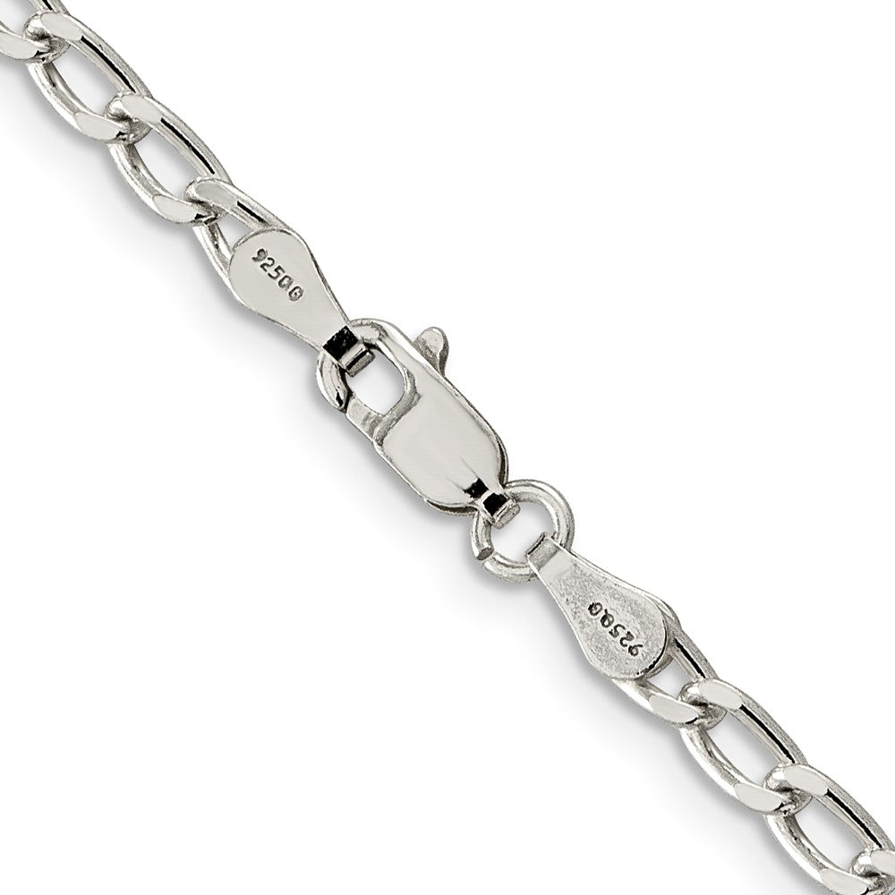 Buy Stylish 3.2mm Sterling Silver Elongated Open Link Chain | Luxury Value