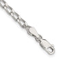 Buy Stylish 3.2mm Sterling Silver Elongated Anklet Chain for Affordable Elegance-1