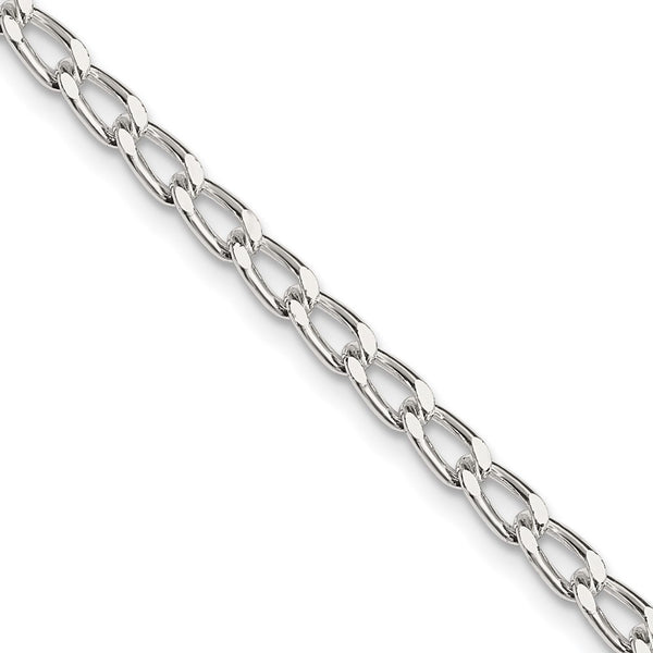 3.2mm Sterling Silver Elongated Open Link Chain